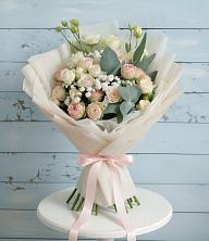 Букет цветов из:  Розы и Лизиантусы в Горки-10