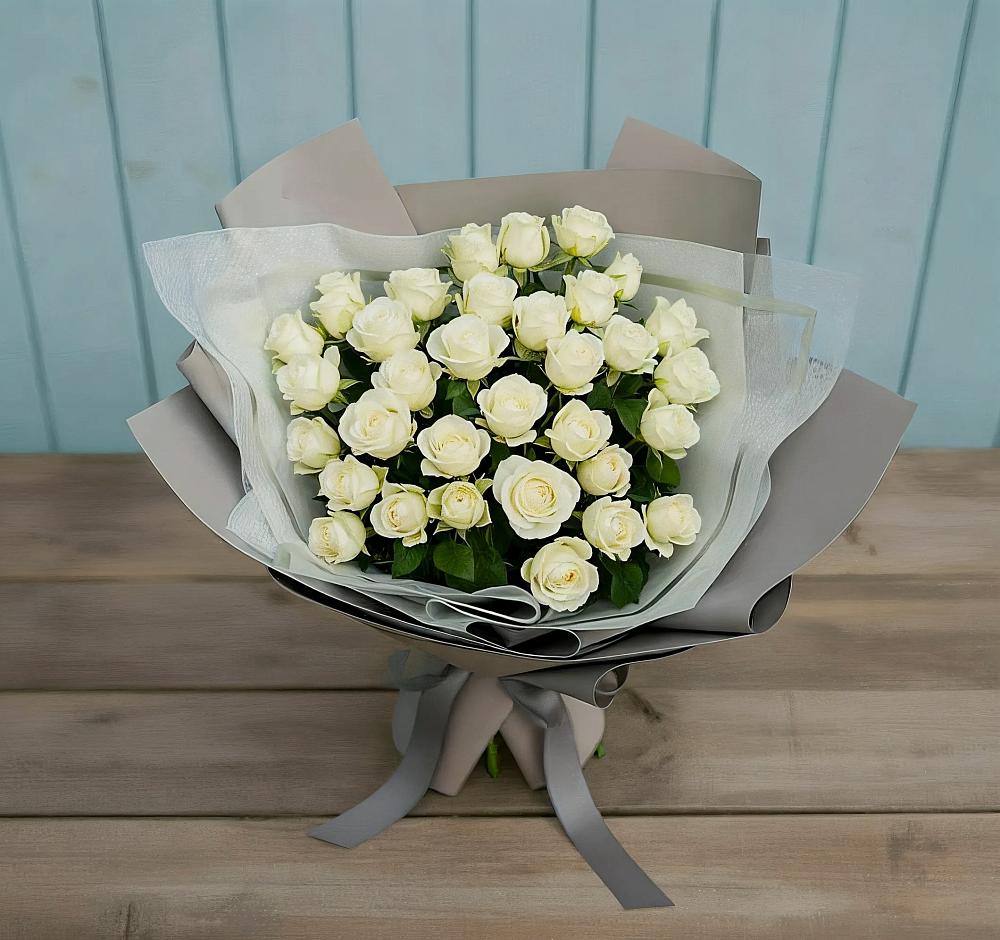 Букет Белоснежная нежность в Горки-10