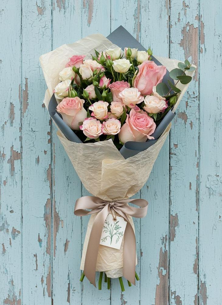 Букет цветов из: Розы в Горки-10