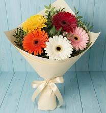 Букет цветов из:  Герберы #REPLACE_PRED# Горки-10