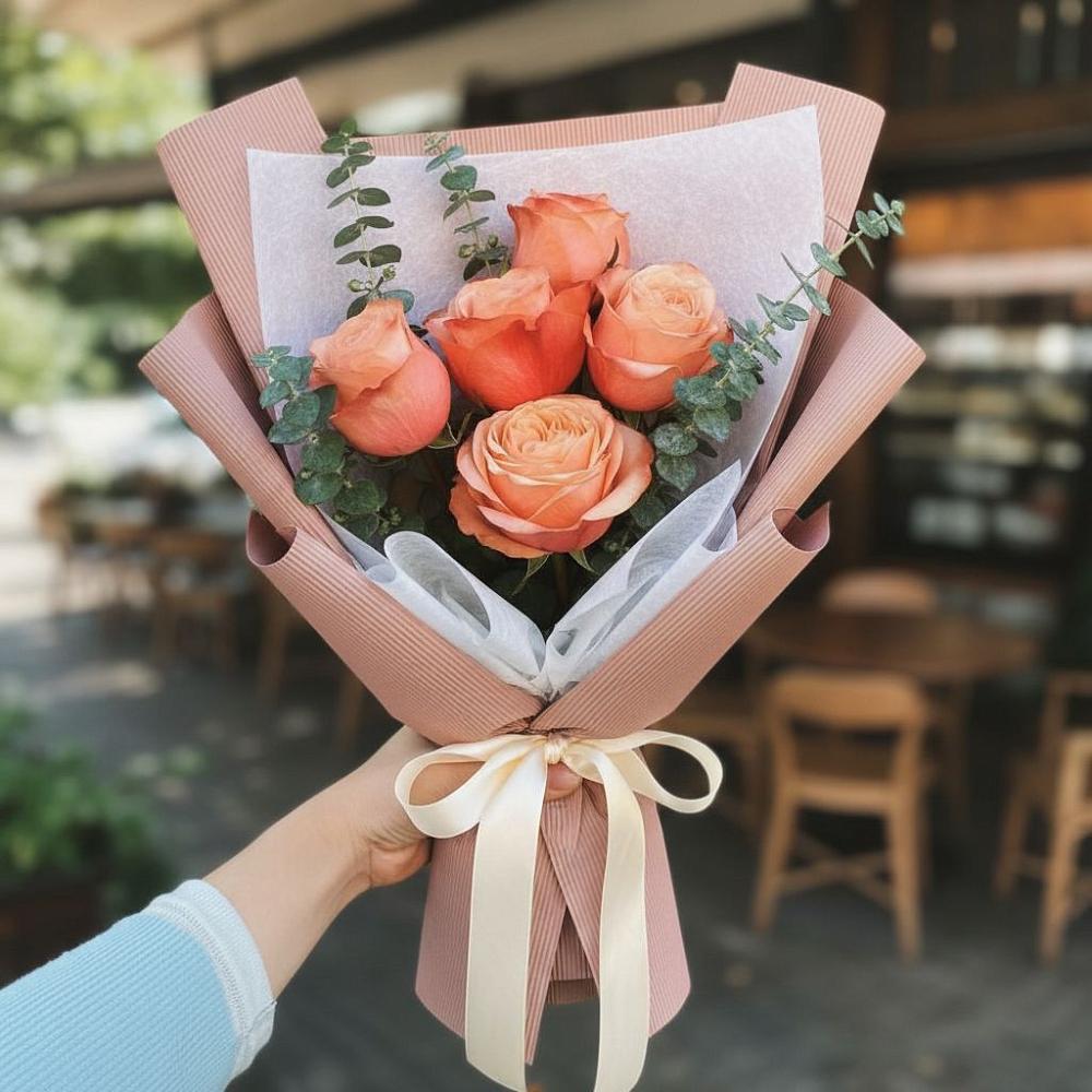 Букет цветов из: Розы в Горки-10