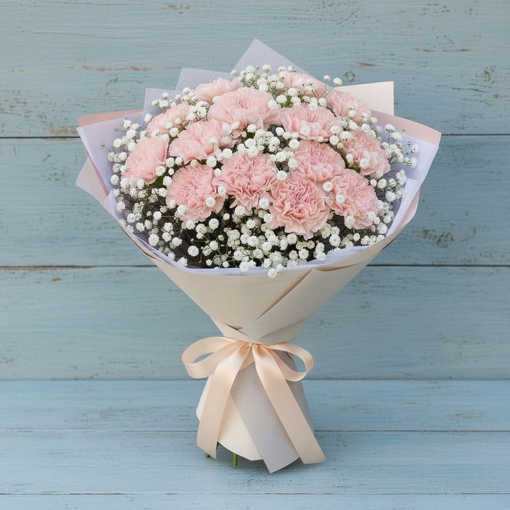 Букет цветов из: Гвоздики в Горки-10