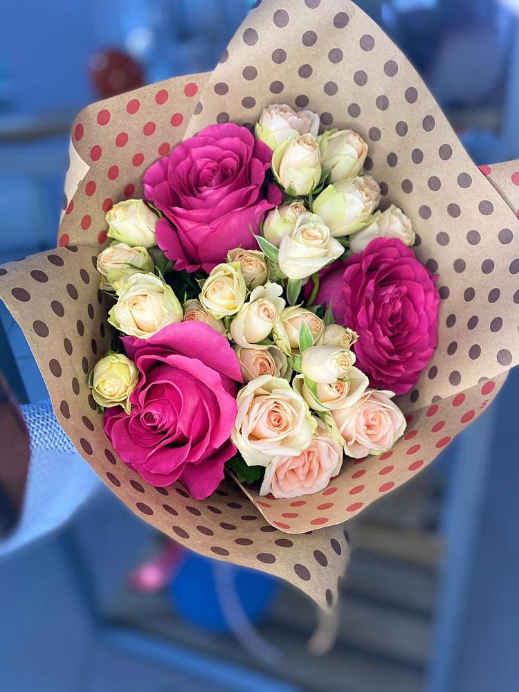 Букет цветов из: Розы в Горки-10