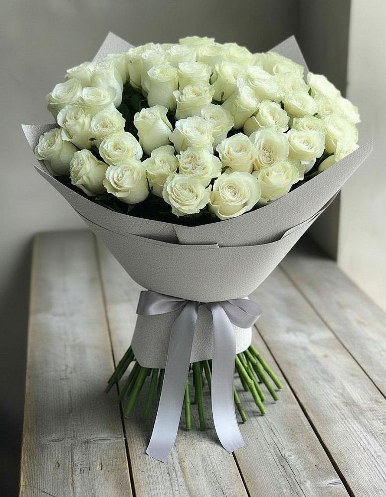 Букет 35 Белых роз в Горки-10