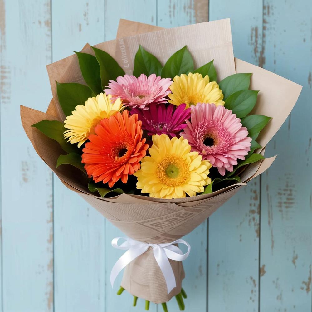 Букет цветов из: Герберы в Горки-10