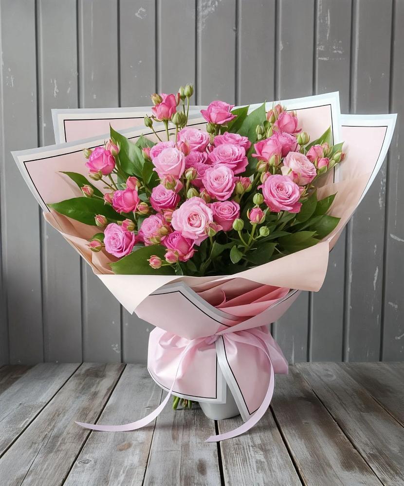Букет Розовый кустик в Горки-10