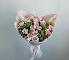 Букет цветов из:  Розы и Хризантемы в Горки-10