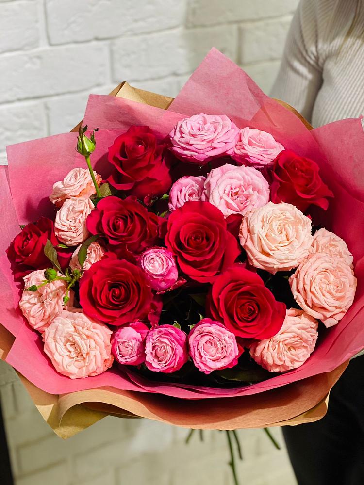 Букет цветов из: Розы в Горки-10
