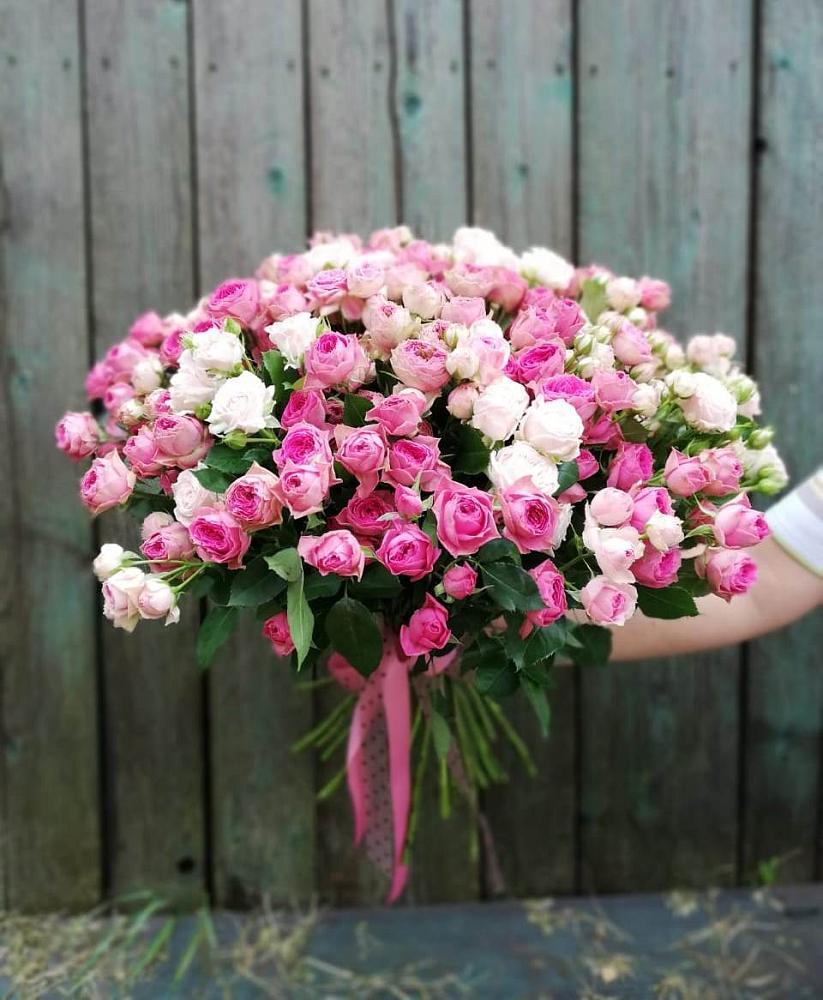 Букет Розовые кустовые розы Натали и Лав Лидия в Горки-10