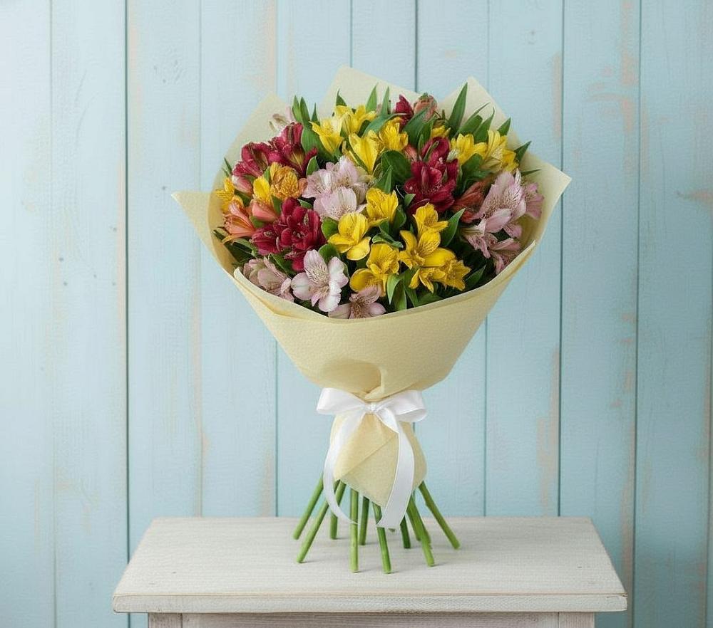 Букет цветов из: Альстромерии в Горки-10