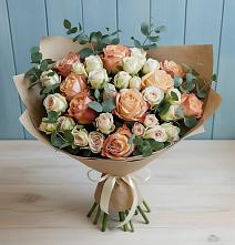 Букет цветов из:  Альстромерии и Розы в Горки-10